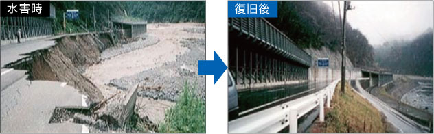 平成７年７月１１日水害時の状況